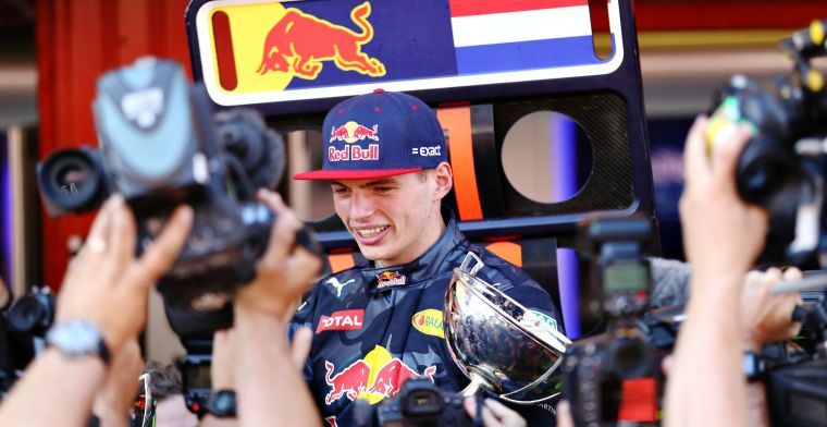 Two years ago today: Verstappen wins his first race on Red Bull debut!