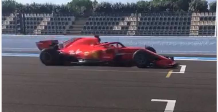 Leclerc drives a Ferrari for the first time!