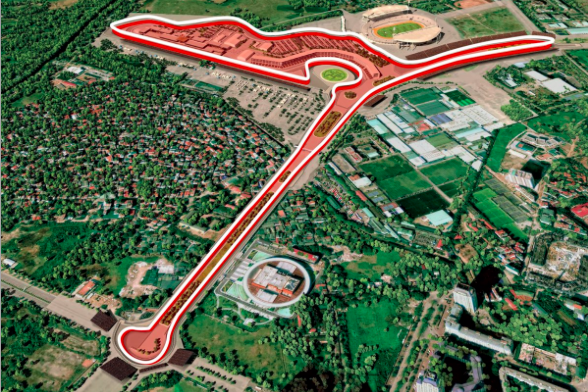 First look: The Hanoi track lay-out for the Vietnam Grand Prix