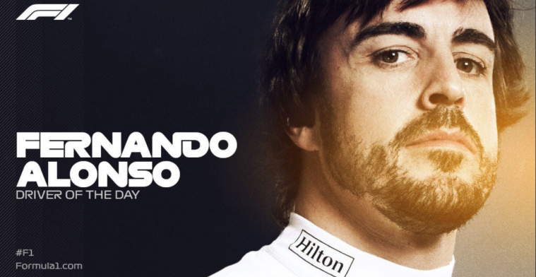 Alonso voted Driver of the Day in final race!