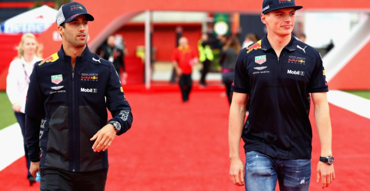 Daniel Ricciardo describes relationship with Max Verstappen at Red Bull
