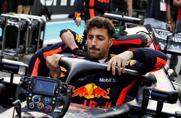 Daniel Ricciardo is having fun on his bike 