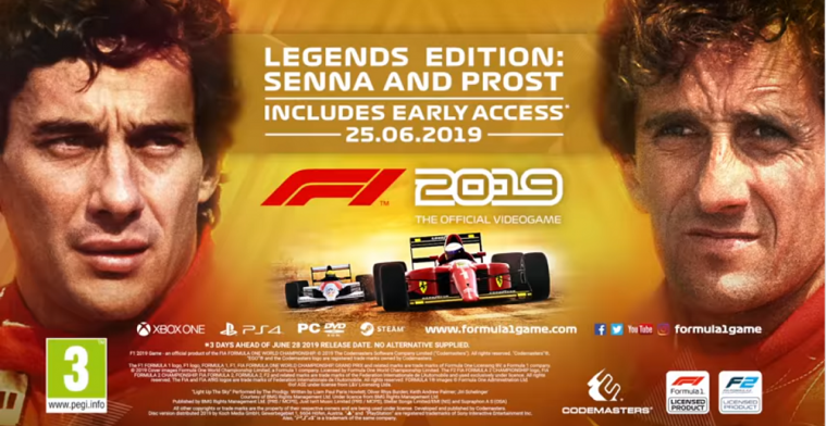 Codemasters reveals 'Legends Edition' for F1 2019 with Senna & Prost