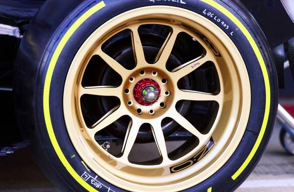 This is how the 18-inch wheels look like on a Formula 2 car