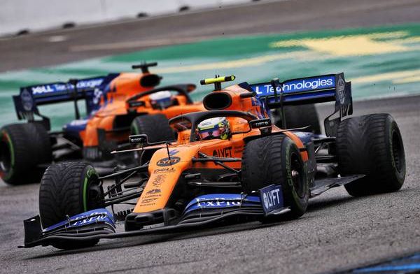 Lando Norris needed a new pair of pants after a slip ahead of German Grand Prix