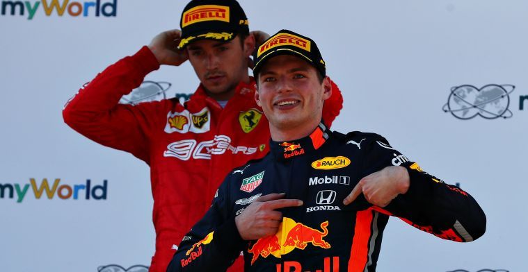 Gerhard Berger believes Max Verstappen has a small edge over Charles Leclerc