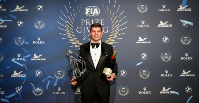 Max Verstappen wins 'action of the year' award at FIA's prize gala 