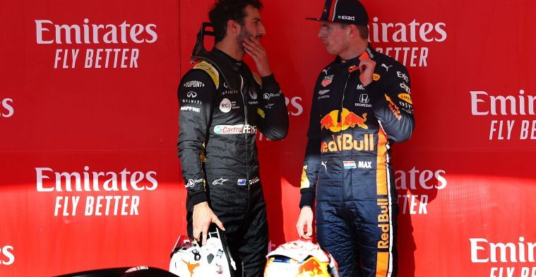 Daniel Ricciardo backs Max Verstappen to become a world champion 