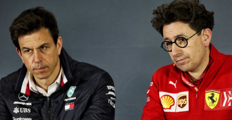 Binotto not served comments Wolff: ''Mercedes always has an opinion''