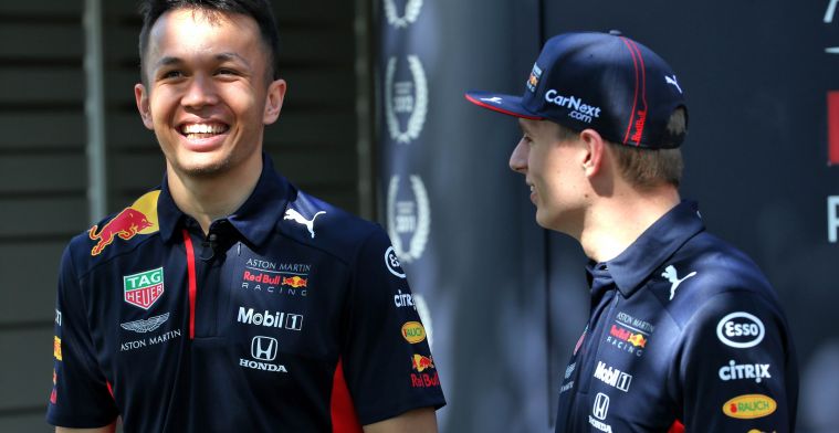 Verstappen and Albon get into old AlphaTauri so you can test it anyway'