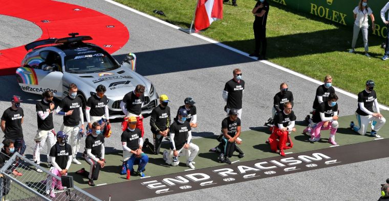 Before the British Grand Prix there will be an anti-racism protest