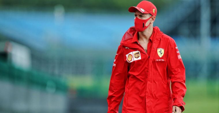 Photographer spotted Vettel getting into Racing Point's Szafnauer's car