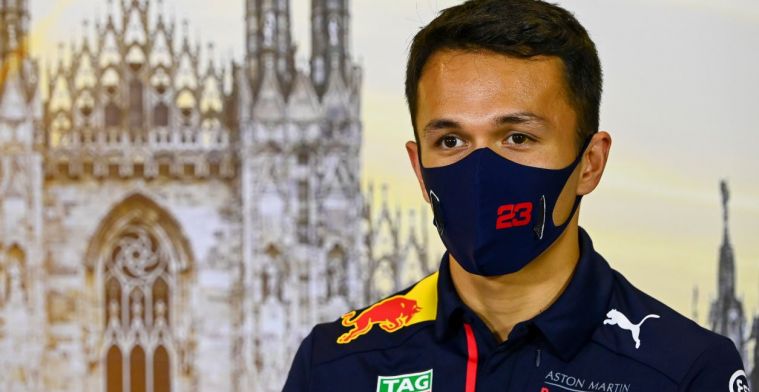 Albon completely ignores criticisms at social media