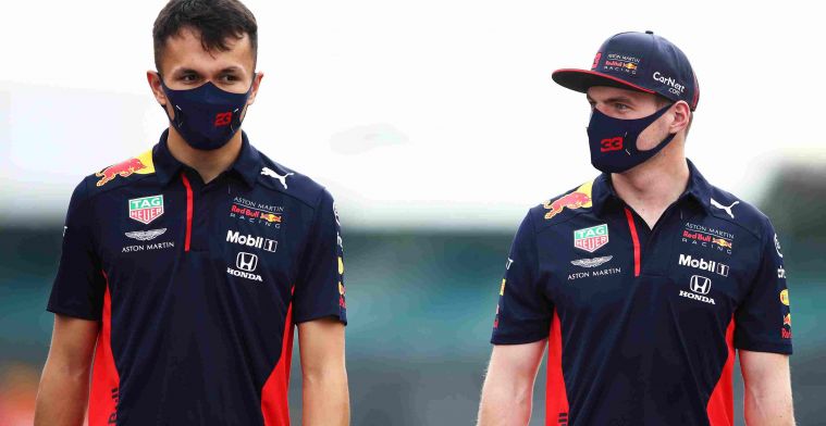 Verstappen after Albon's comment: If that makes you happy...