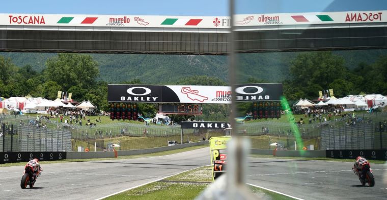 These are the times for the Tuscany Grand Prix, Ferrari's 1000th GP