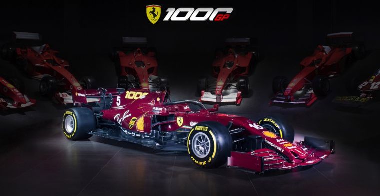 Ferrari unveils special livery for 1000th F1 GP at Mugello