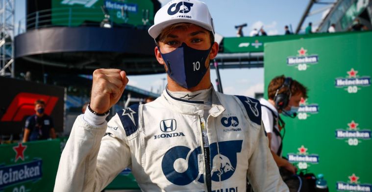Victory came unexpectedly for Gasly: 'I was actually expecting Bottas'