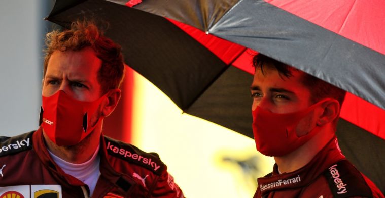 Leclerc head held high: Always feels good to be a Ferrari driver.