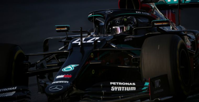 Hamilton forced to stay in garage during red flag: Our engine can't do that