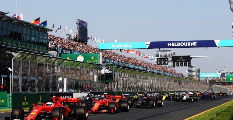 'Formula 1 starts in Australia in 2021'