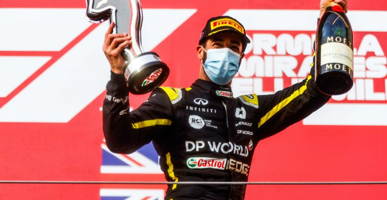 Ricciardo enjoys his third place: Of course I had to laugh then