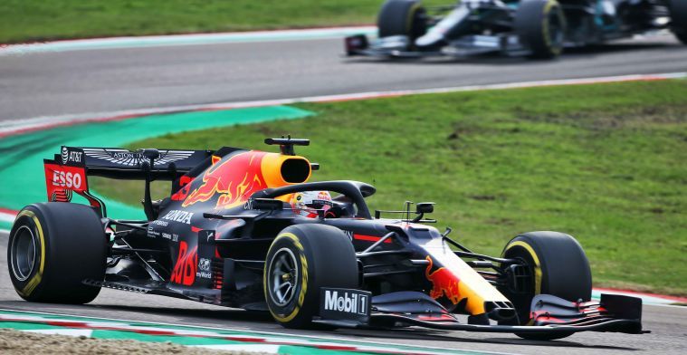 Verstappen realised early on that Hamilton would catch up with him