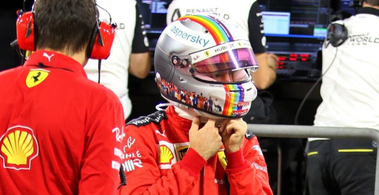 Vettel raises significant sum of money with rainbow helmet for children in Africa 