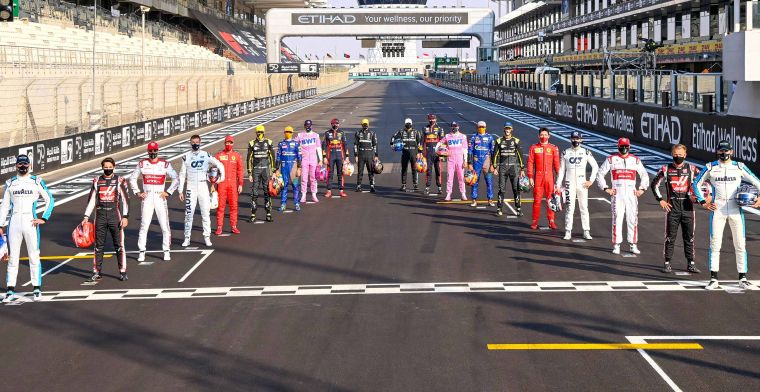 This is the full lineup for the Formula 1 season of 2021