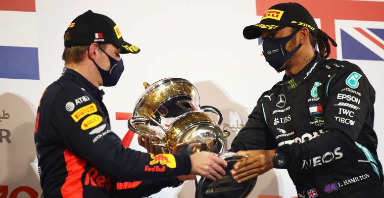 Verstappen behind Hamilton again: 'Generally the number two'