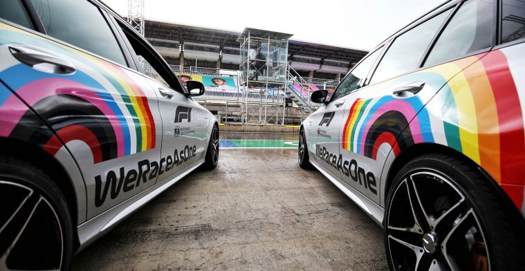 Formula 1 stops using rainbow logo in the #WeRaceAsOne campaign