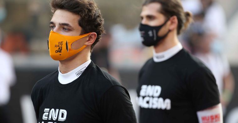 Lando Norris expects to push, and be pushed by McLaren teammate Daniel Ricciardo