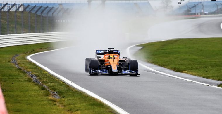 Pictures: Norris and Ricciardo drive first laps in MCL35M