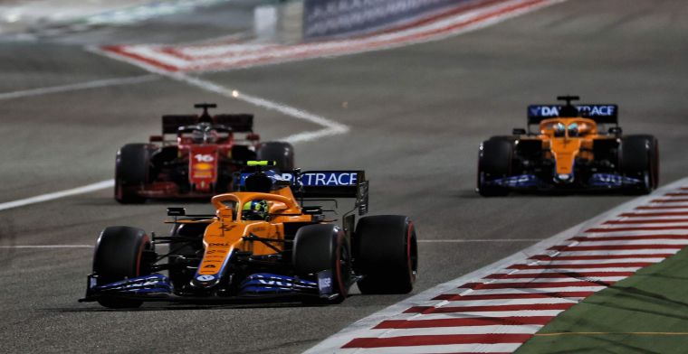 McLaren closes gap on Red Bull Racing: 'We were ahead of Perez'
