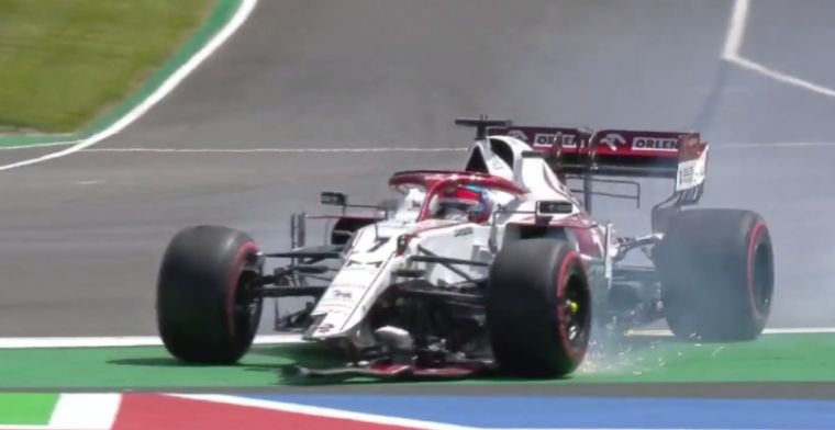 Verstappen can't attack at start; Raikkonen causes safety car and retires