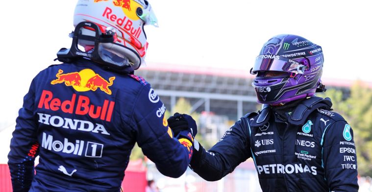 Overtaking Verstappen: 'Hamilton doesn't necessarily take that risk'.
