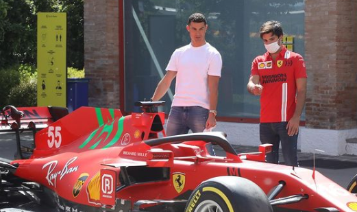 F1 Social Stint | Ferrari gets a visit from a big football star