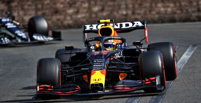 Sergio Perez wins the Azerbaijan Grand Prix after Max Verstappen crashes out