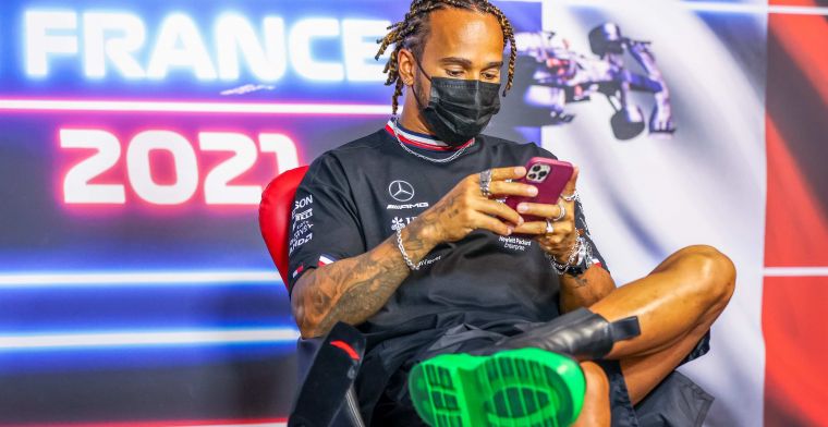 goose Overcast Cyber ​​space F1 Social Stint | Hamilton in the spotlight because of special shoes -  GPblog