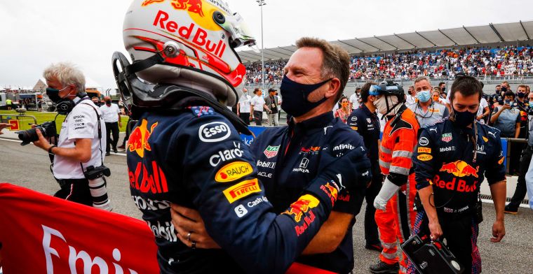 Horner trots op Red Bull na winst: 'Normaal is Mercedes zo sterk hier'
