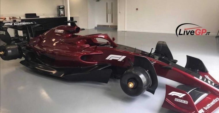 Leaked images of F1 2022 car show futuristic front and rear wing