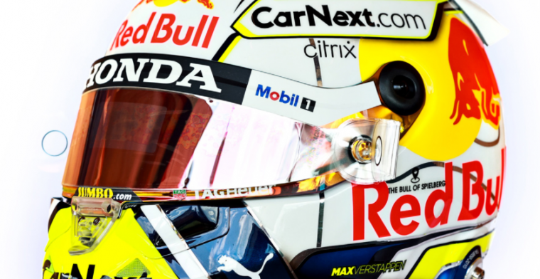 This is Verstappen's special helmet for the Styrian Grand Prix. - GPblog