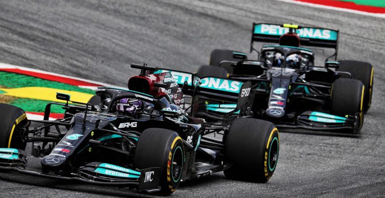 This is why Mercedes deliberately waited to switch between Hamilton and Bottas