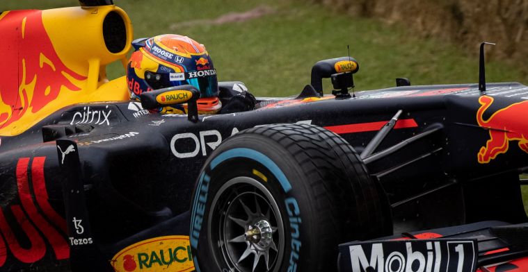 Red Bull Racing applauded by huge crowds at Goodwood