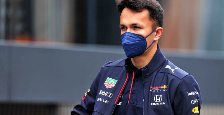 Albon: 'Of course it's nice to get those reactions from Verstappen and Perez'.