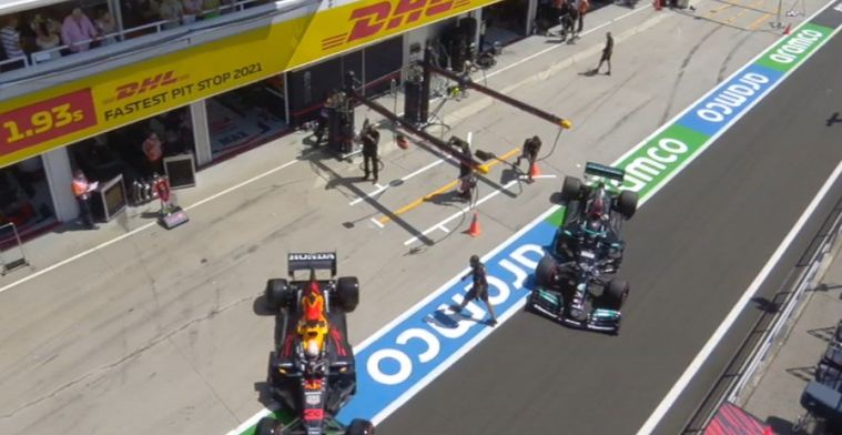 Verstappen and Hamilton meet again in pitlane