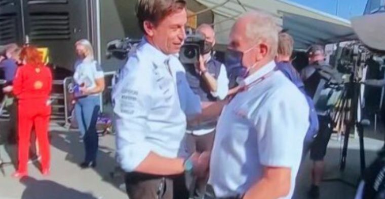 Wolff congratulates Marko on Verstappen's win