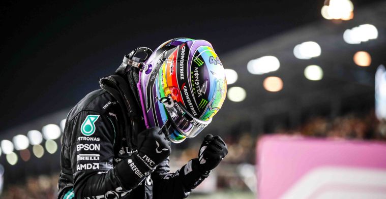 Hamilton retains rainbow helmet: 'Would like to know what's going on here'