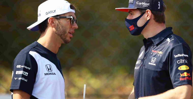 Gasly wants to be Verstappen's teammate again: 'That's my goal'.
