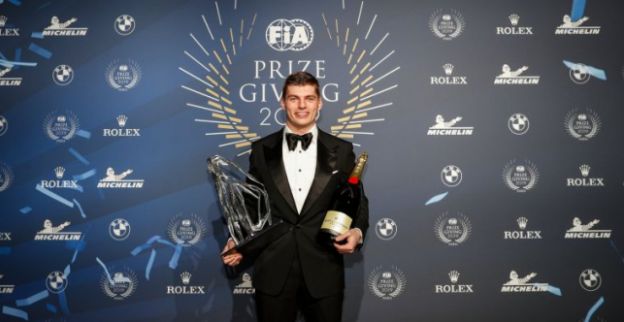 Max receives F1 World Championship trophy 2022: 'An exceptional