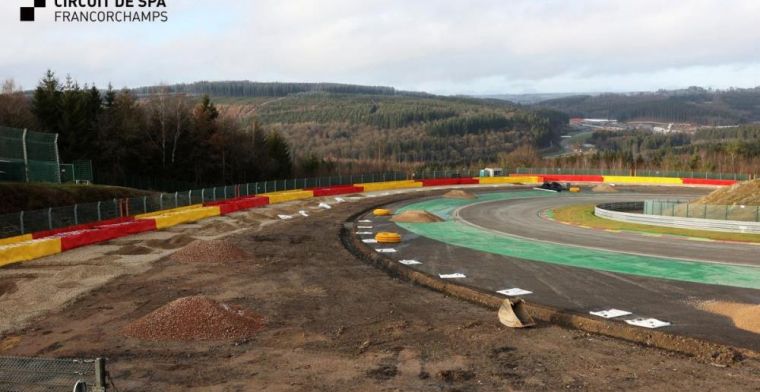 Spa-Francorchamps shares new images of work in progress